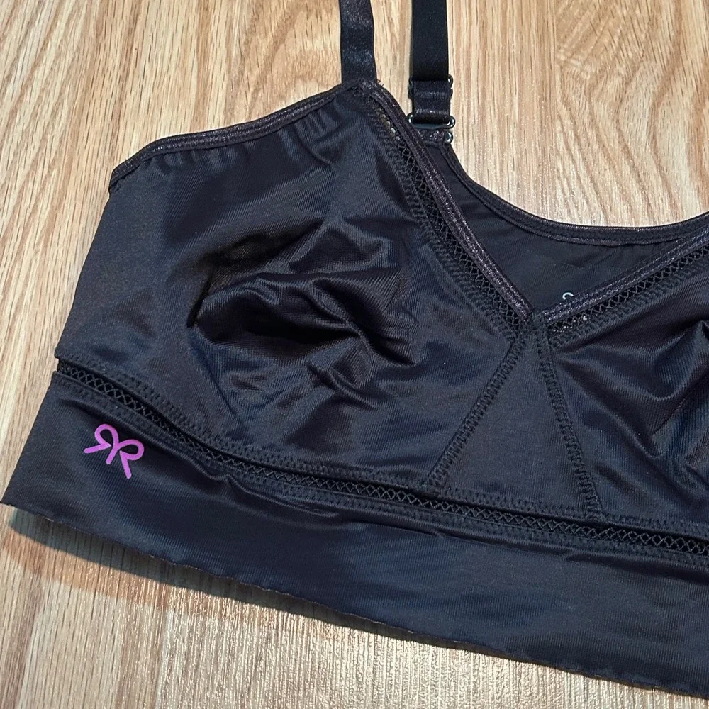 Ruby Ribbon‎ Black Demiette Wire Free Camisole Bralette Style 1899 Size 34